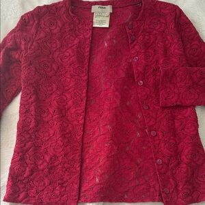 Fuzzi Floral Lace Cardigan